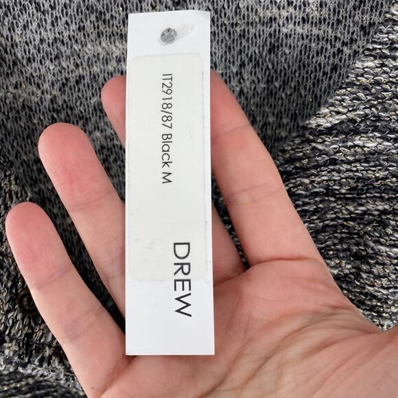 Drew Women's Black Tweed Snap Front Blazer Size M New - Picture 4 of 13